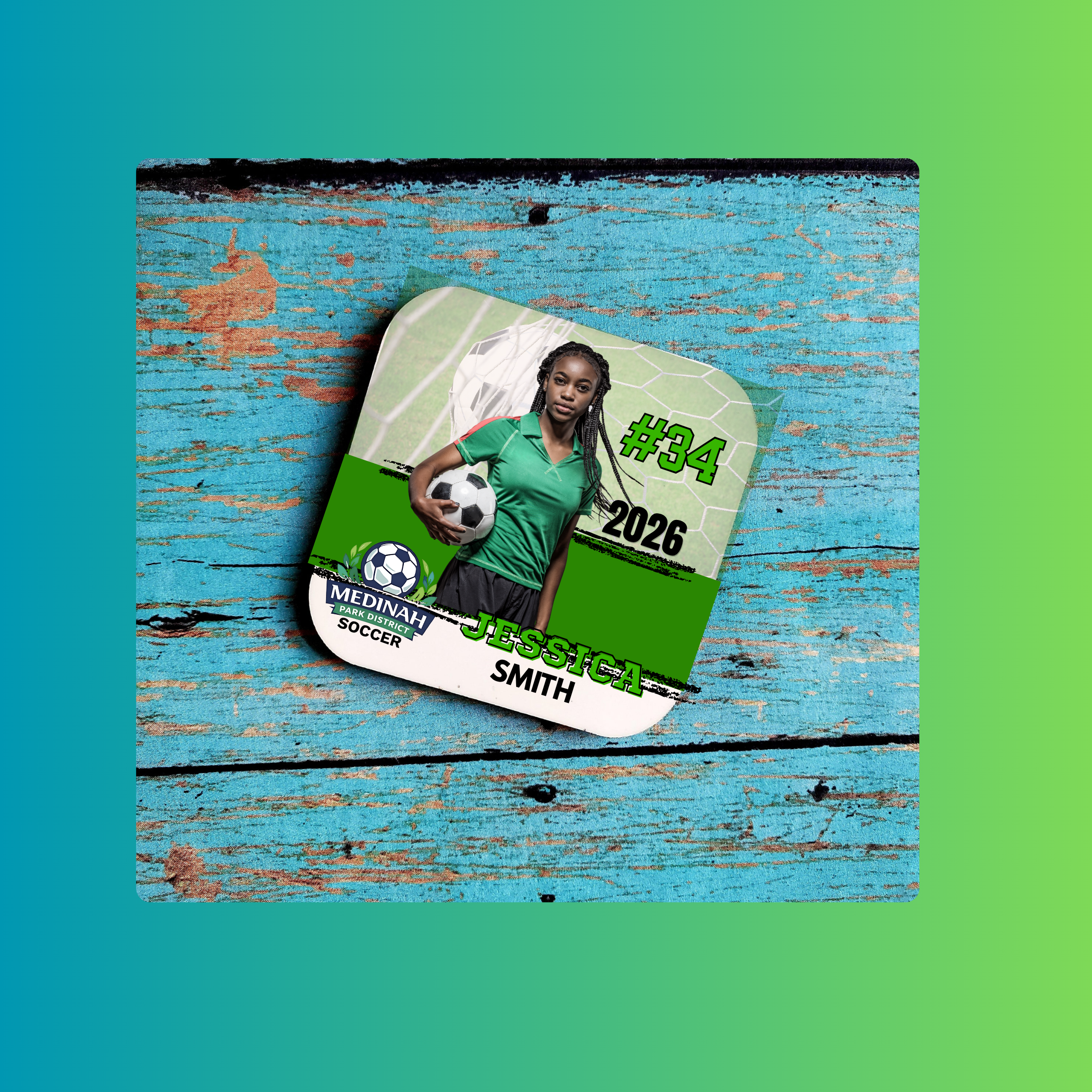 Photo Magnet Soccer Design 1