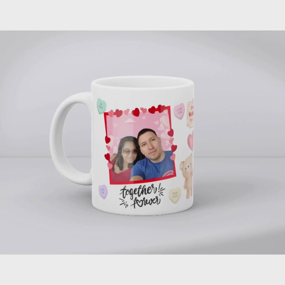 I Love you Heart Candy Bear Mug