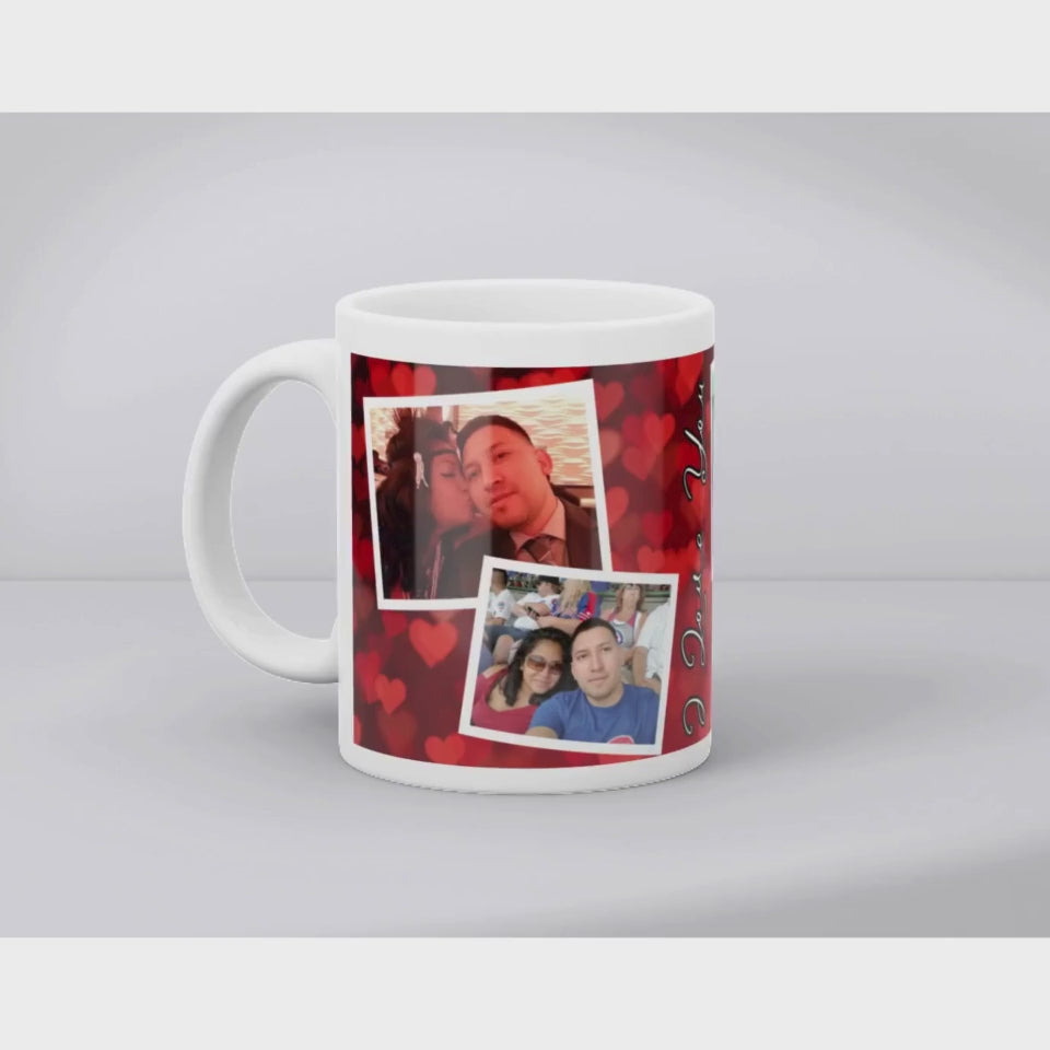 Faded Heart I love you Mug